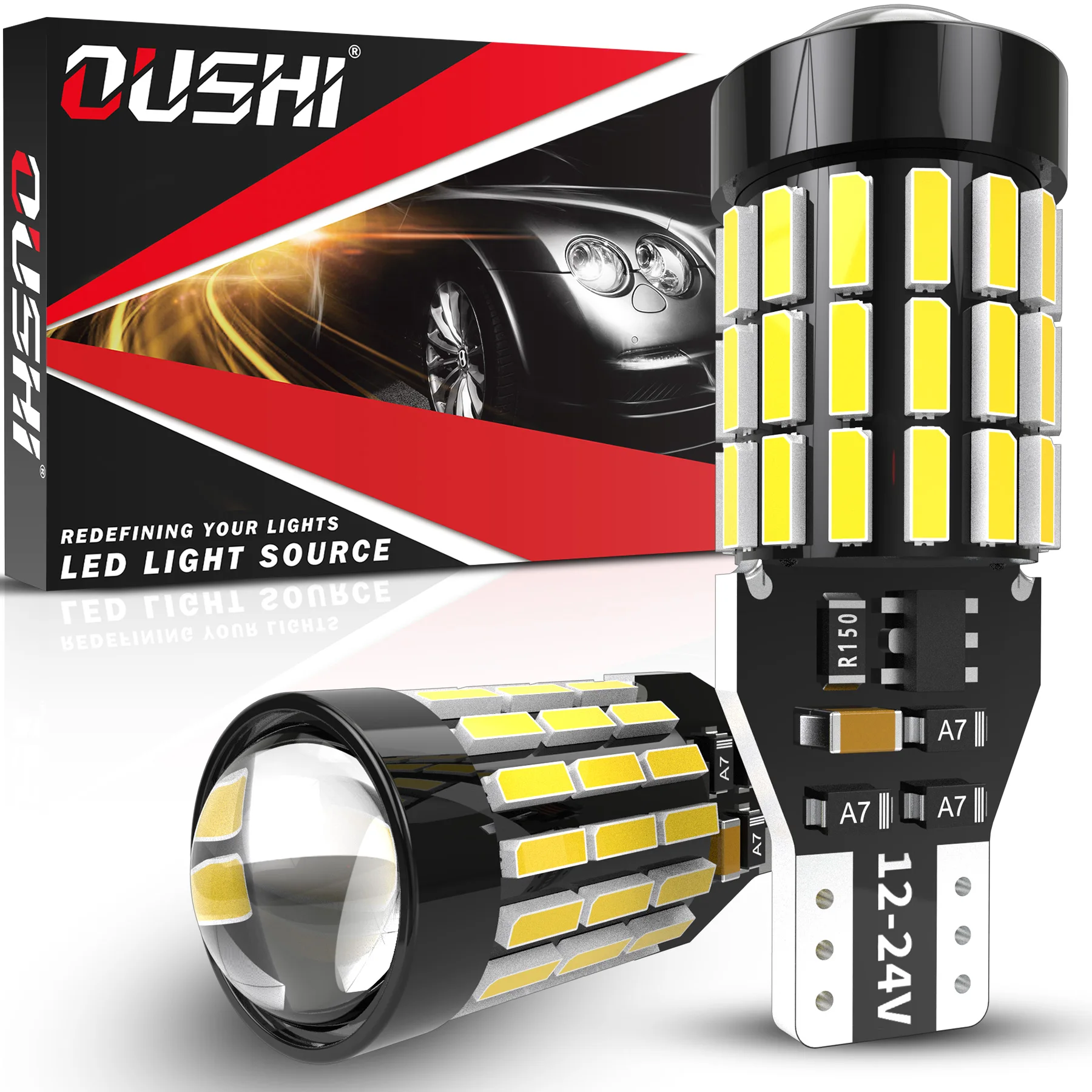 2pcs W16W T15 LED T16 Bulb Canbus Error Free Backup Reverse Led For Nissan Qashqai J11 X Trail T32 Pathfinder R52 Juke Note