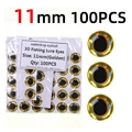 100 piezas doradas de 11 mm