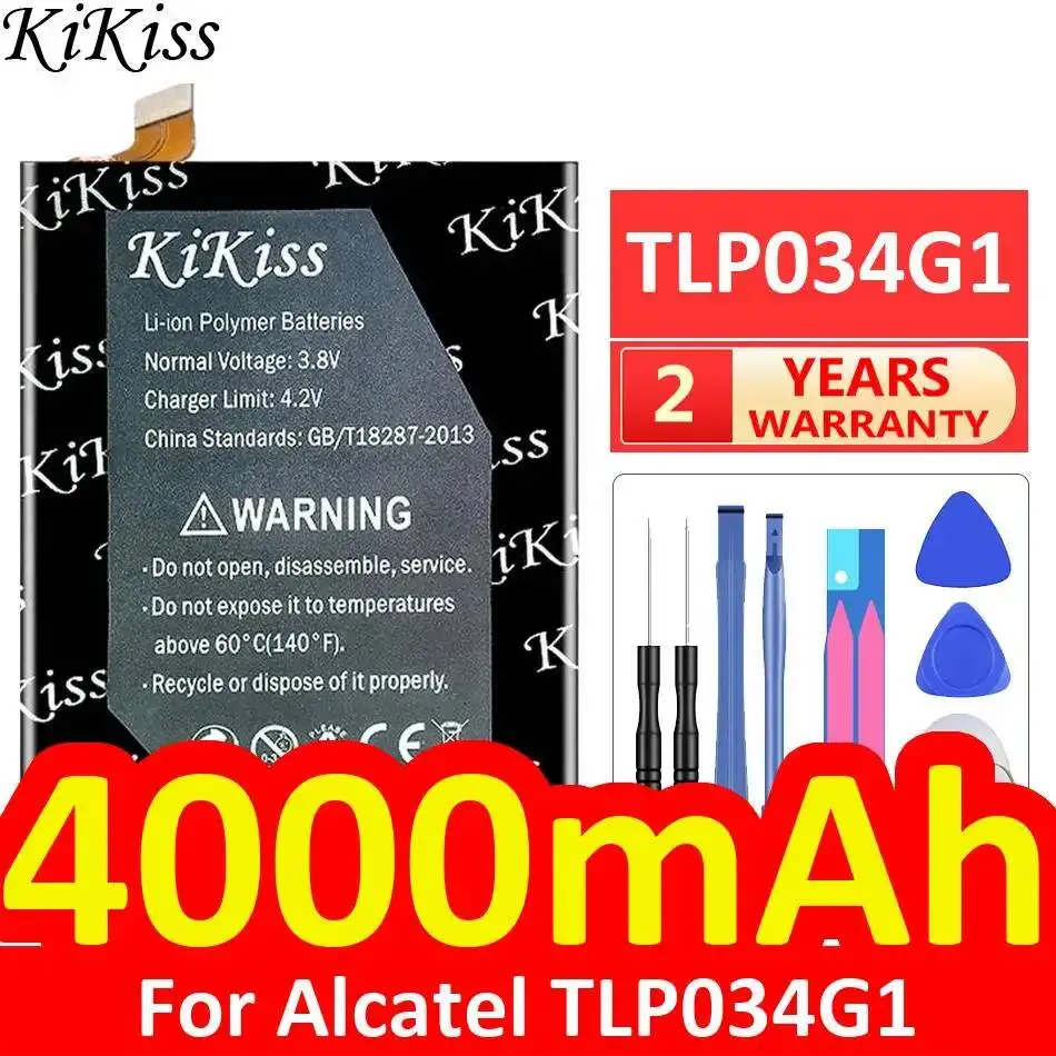 4000Mah High-Capacity For Alcatel TLP034G1 Mobile Phone Battery