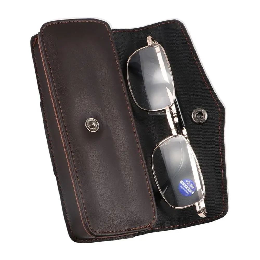 Glasses Case Eyewear Bag Middle Aged and Elderly People Eyeglass Box Sunglasses Case Spectacle Case Waistpack Glasses Box