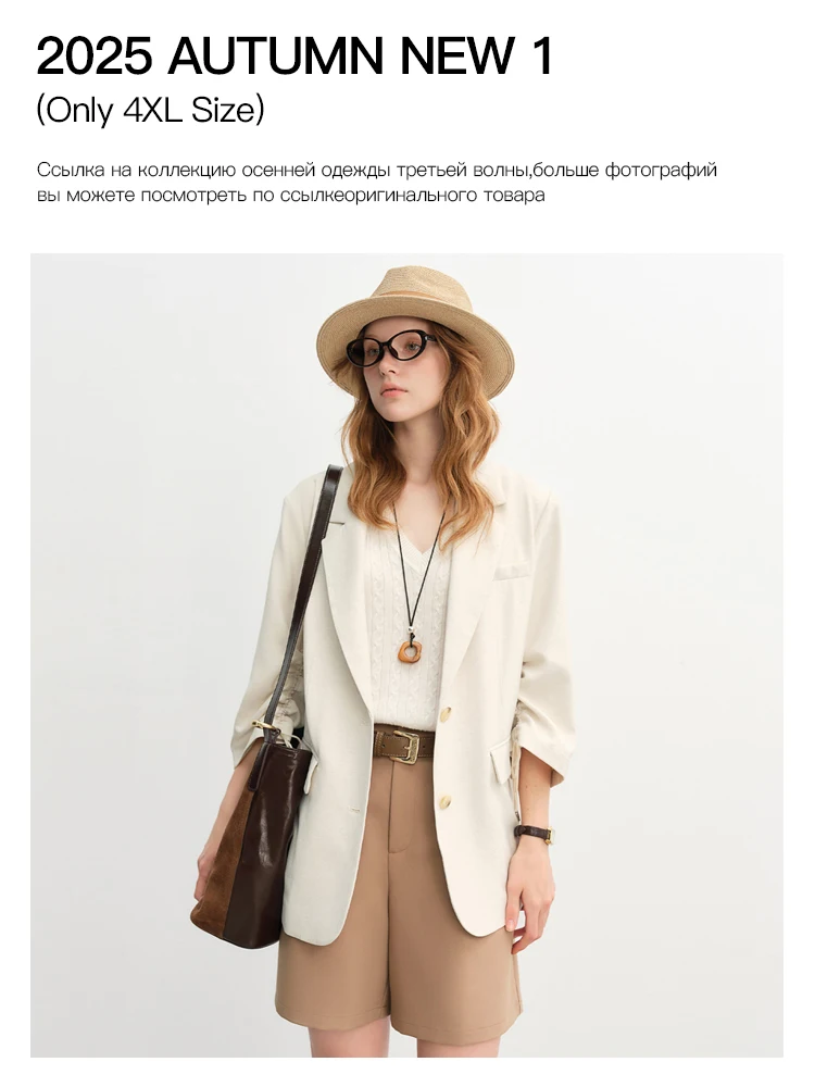 DUSHU 2025 4XL Autumn New1 Women Long Sleeve Shirt Tops Female Long A-LINE Skirts V-Neck Short Sleeve Tops Dress Jackets