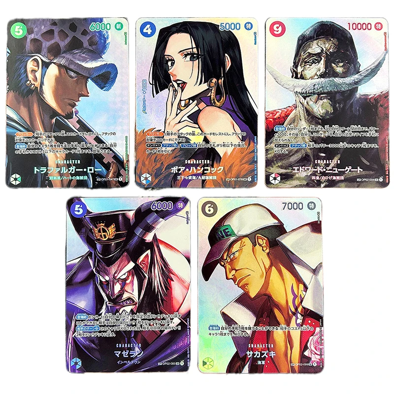 Anime Cards One Piece OPCG Boa Hancock Nami Law Ace Luffy Yamato OP04 Japanese Version Replica Game Anime Collection Cards