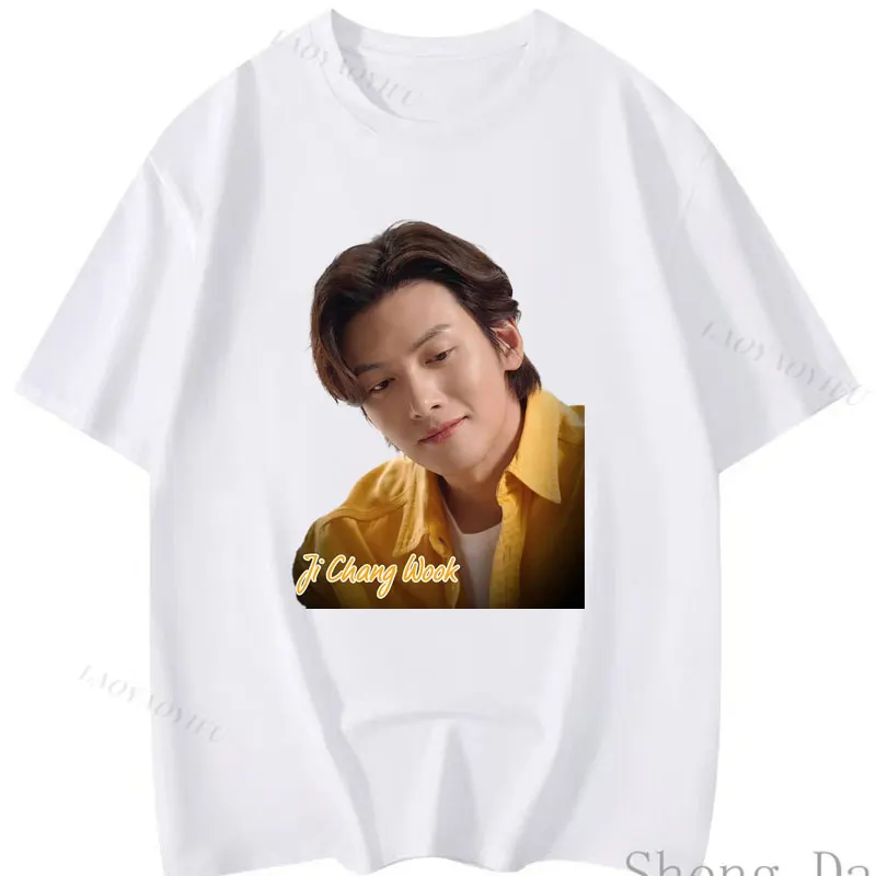 New Style Playera Ji Chang Wook Y2K Clothes Hot Sale Men Women T Shirt South Korea Asian Actor K Pop Fashion Graphic Tee