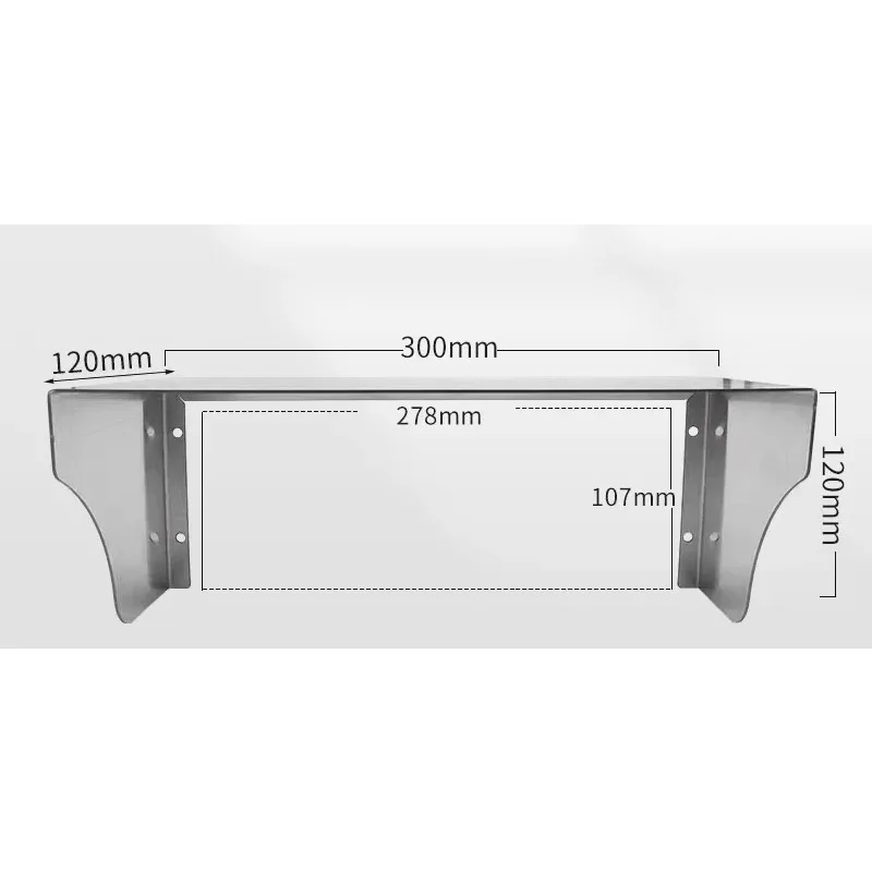 Stainless steel outdoor rain cover switch 86 socket  1pcs