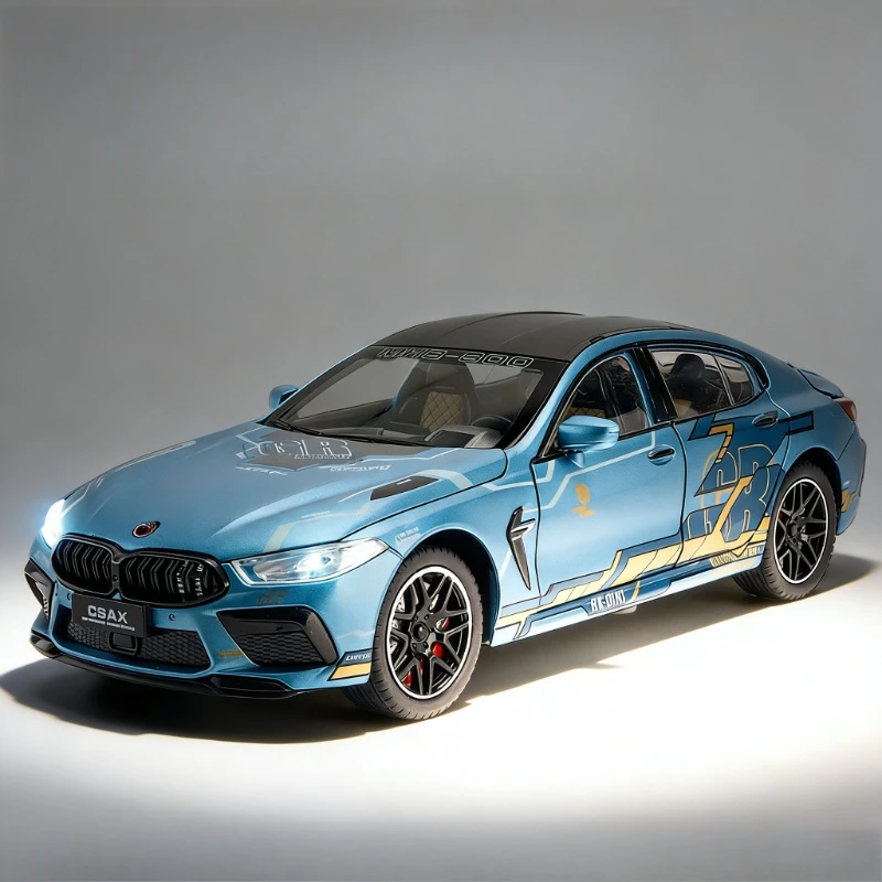 

Модель автомобиля M8 из сплава, масштаб 1:24, серия Latte Edition, коллекционная игрушка, подарок, украшение