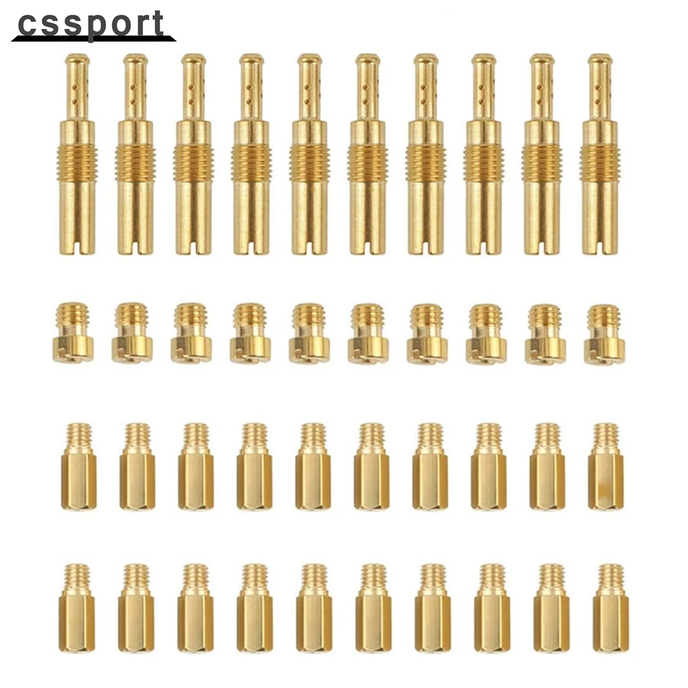 Kit getto pilota lento a getto principale carburatore da 40 pezzi per PWK Keihin OKO CVK Carb Gold