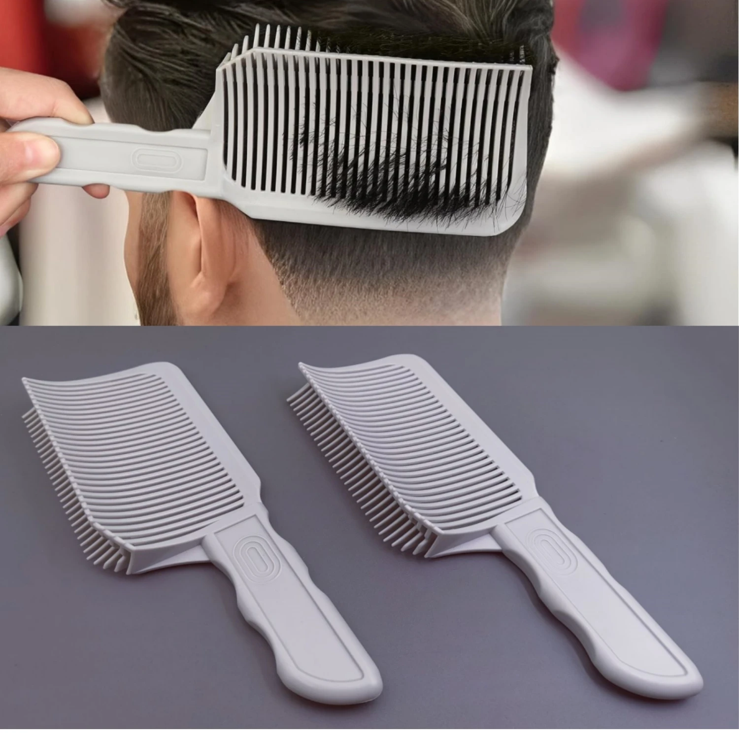 Barber Fading Comb Kit Blending Flat Top Hair Cutting Fade Comb Stying Comb For Men Heat Resistant Fade Brush Salon Accessories