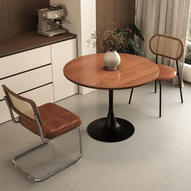 

Solid Wood Dining Tables Space Saving Round For Small Space Dining Tables Coffee Mesa Comedor Extensible Balcony Furniture