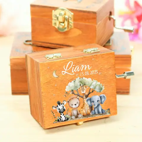 Personalized Wooden Musical Box, Engraved Music Box,Wooden Music Box, Keepsake Gift, Shower Gift