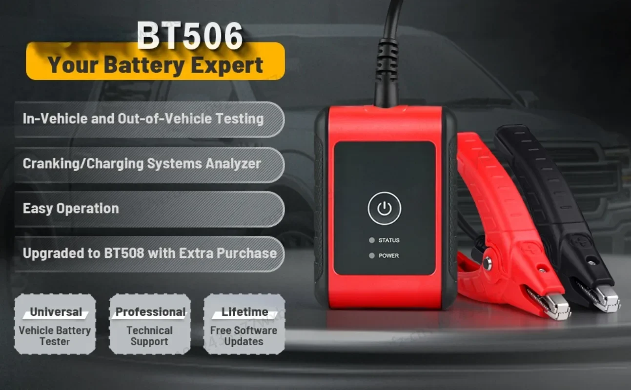 Analysis Tool Works with Autel MaxiSys Tablet Original  MaxiBAS BT506 Auto Battery and Electrical System