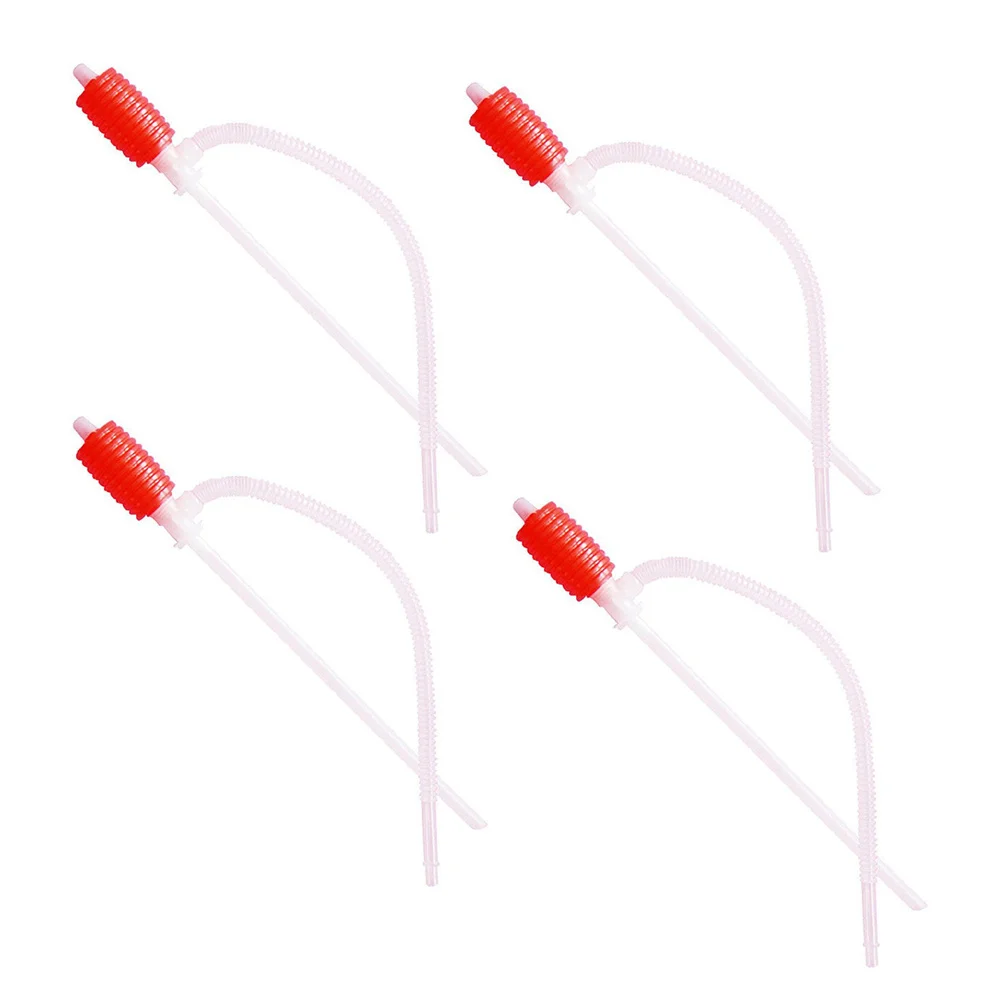 4 pçs manual lubrificador extrator sucção bomba de transferência do motor sifão para água tubo combustível mão tanque peixes prático durável