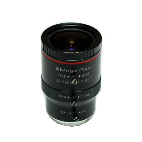 

High Resolution cctv lens 3 Megapixel 1/2" 4-12mm Manual Iris Lens