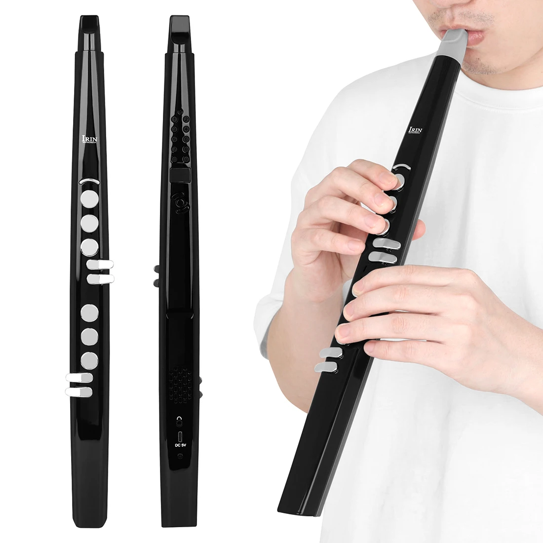 Electronic Musical Wind Instruments Mini Digital Sax Flute Electronic Blowpipe Saxophone