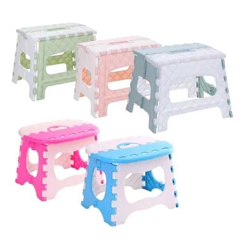 

966 Foldable Fold Up Stepstool for Outdoor Home Kitchen Set Colors x 15 Pieces