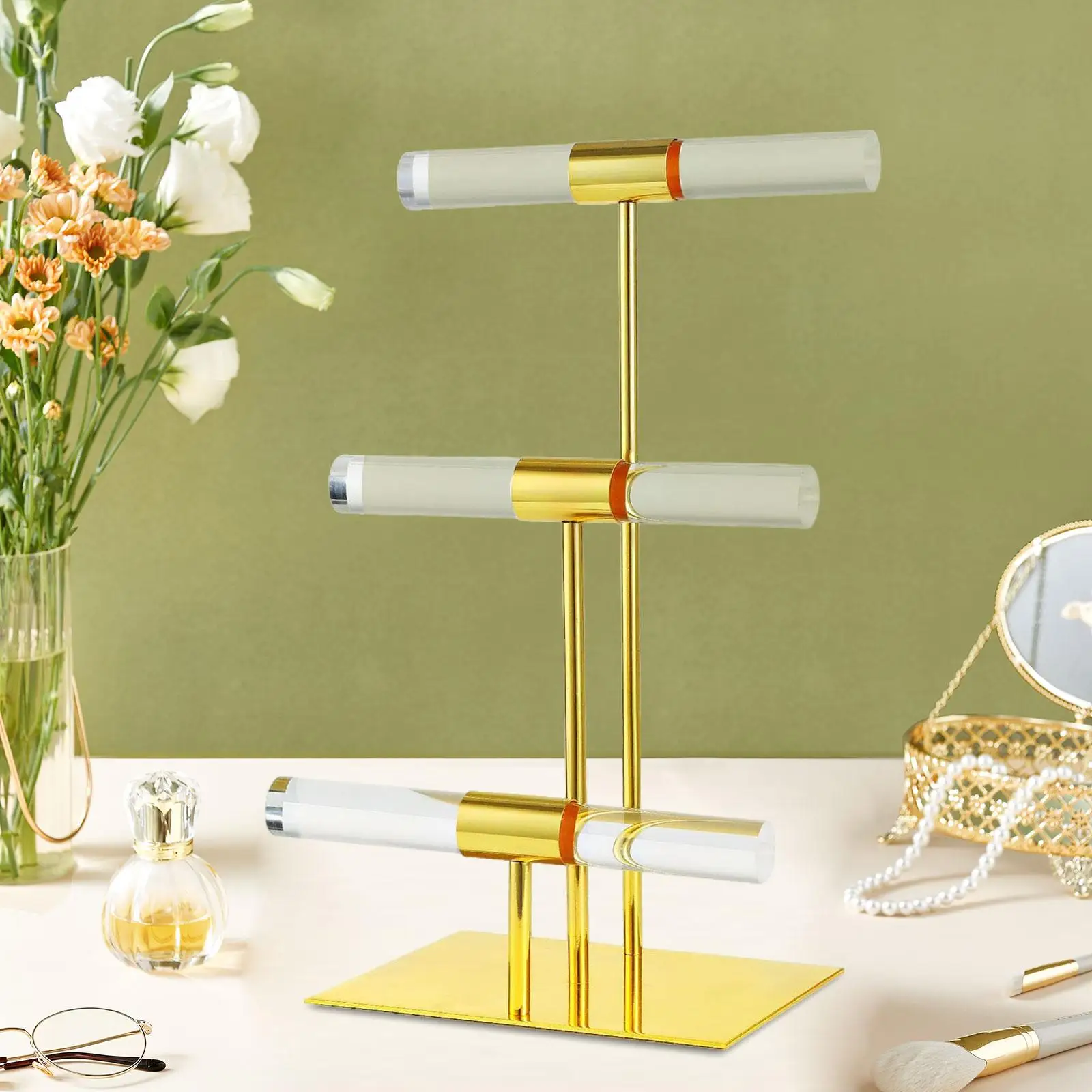 

Jewelry Display Stand Organizer Organization Hanging Necklace Holder Earring Rack for Earrings Bangles Home Shopping Mall