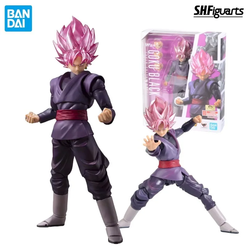 

Original Bandai S.H.Figuarts Dragon Ball Super Goku Black Super Saiyan Rose Zamasu Anime Action Figure Collectible Model