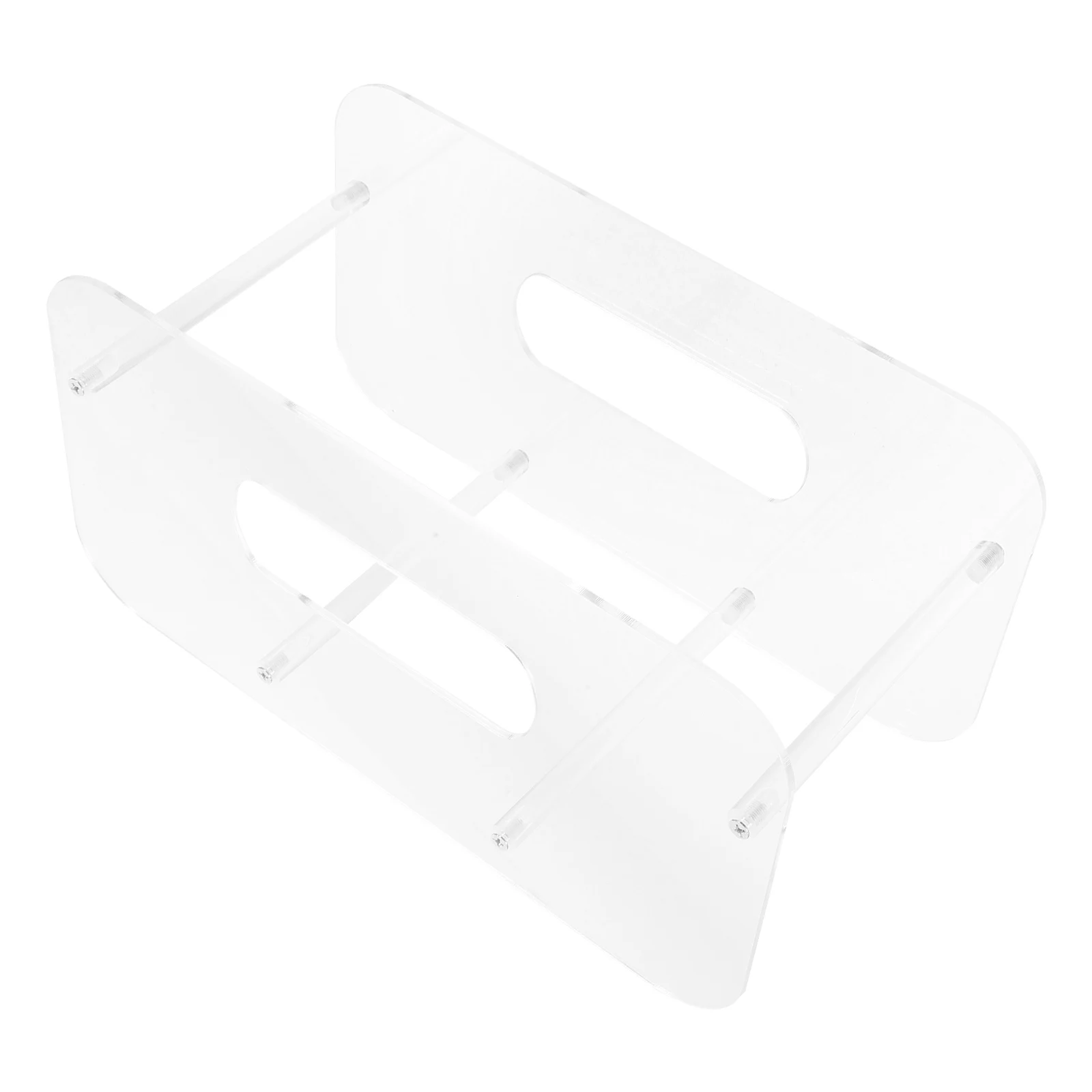 

Acrylic Plate Rack Sturdy Material Space Saving Design Easy Clean Multiple Plates Capacity Dish Storage Organizer Wall Display