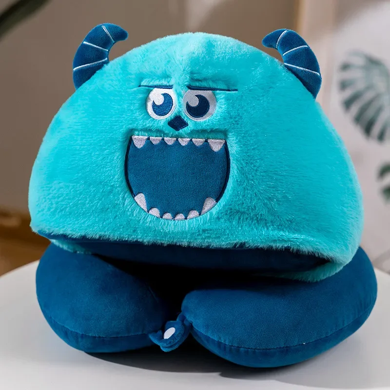 Disney Monsters Sullivan Mit Kapuze U-neck Kissen Schöne Mike Neck Kissen Nickerchen Kissen Sonnenschirm Reise U Kissen Weihnachten Geschenke für Mädchen