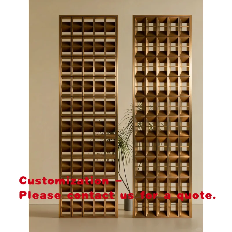 

Декоративная перегородка для помещений из нержавеющей стали, металлическая ширма для гостиной.