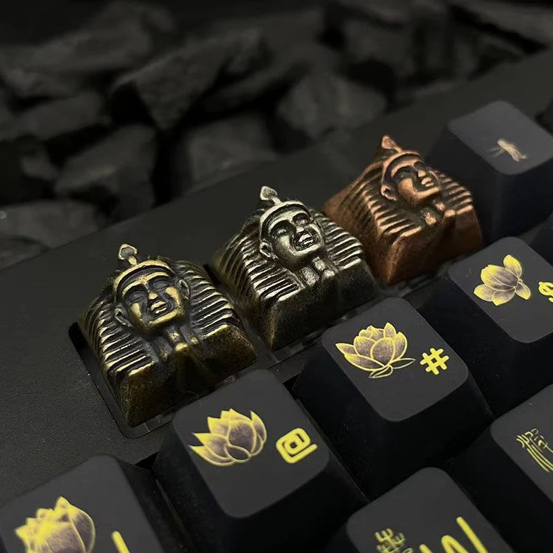 

Оригинальный древний египетский фараон, персонализированная клавиатура, маска фараона, механическая клавиатура, крестовая ось, универсальные клавиши