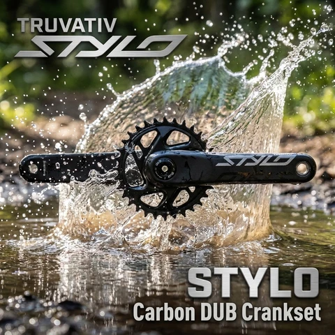 Guarnitura SRAM TRUVATIV STYLO Carbon DUB 12 velocità MTB e ghiaia 32T X-SYNC 2 corona 175mm bracci Boost compatibile