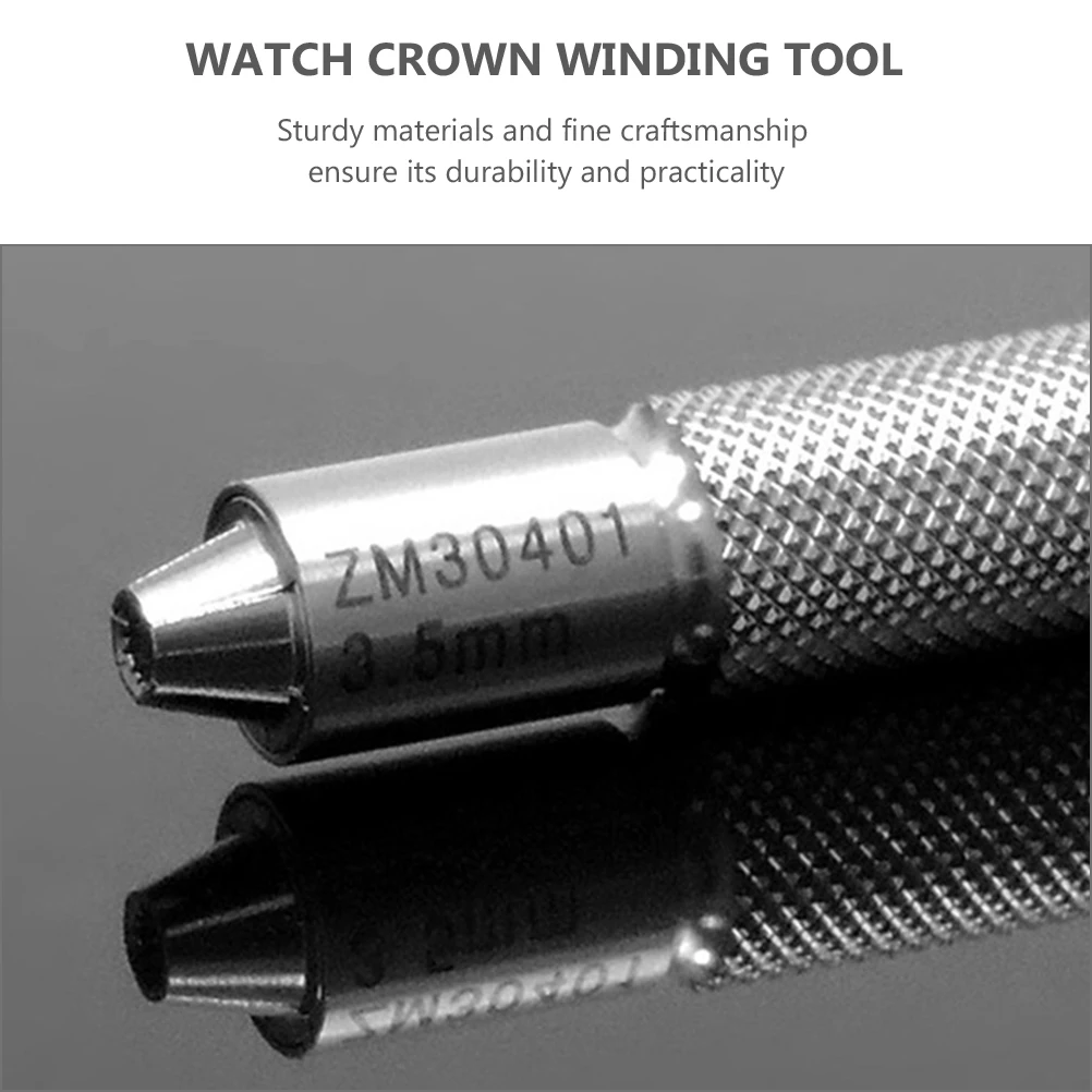 

3.0 4.0mm Mechanical Watch Winder Tool Stainless Steel Compact Watch Repair Instrument Portable Watchmaker