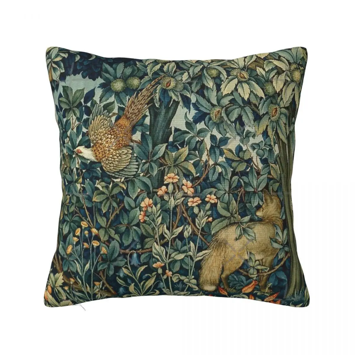 Greenery Forest Animals Pheasant And Fox Headboards Pillows Cover Decorative Pillowcase Pillow Case Pillow Cover