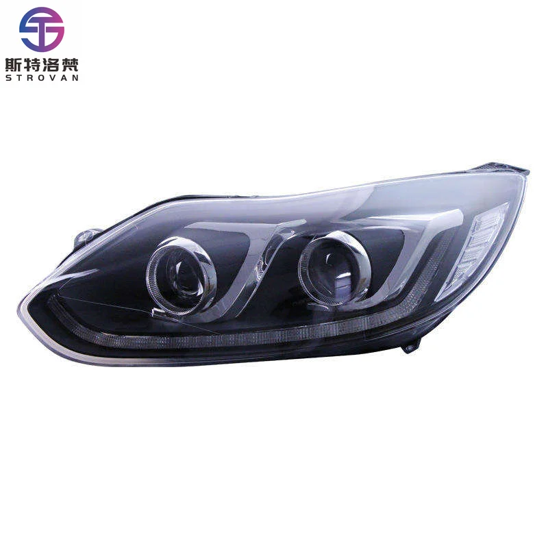 

Deren High qualityHeadlights for Fords Focus 2012-2014 LED headlamp day running light front lamp