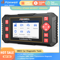 FOXWELL NT604 OBD2 Auto Scanner ABS SRS Engine Transmission Code Reader OBD 2 Car Diagnostic Tools with Battery Test Free Update
