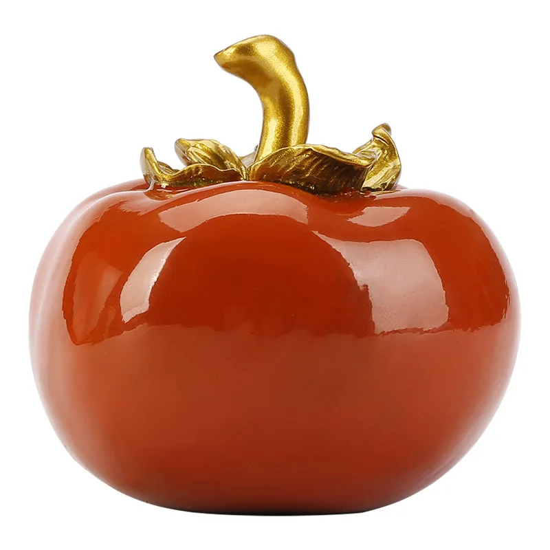 

Color copper persimmon ornament, home office desktop decoration