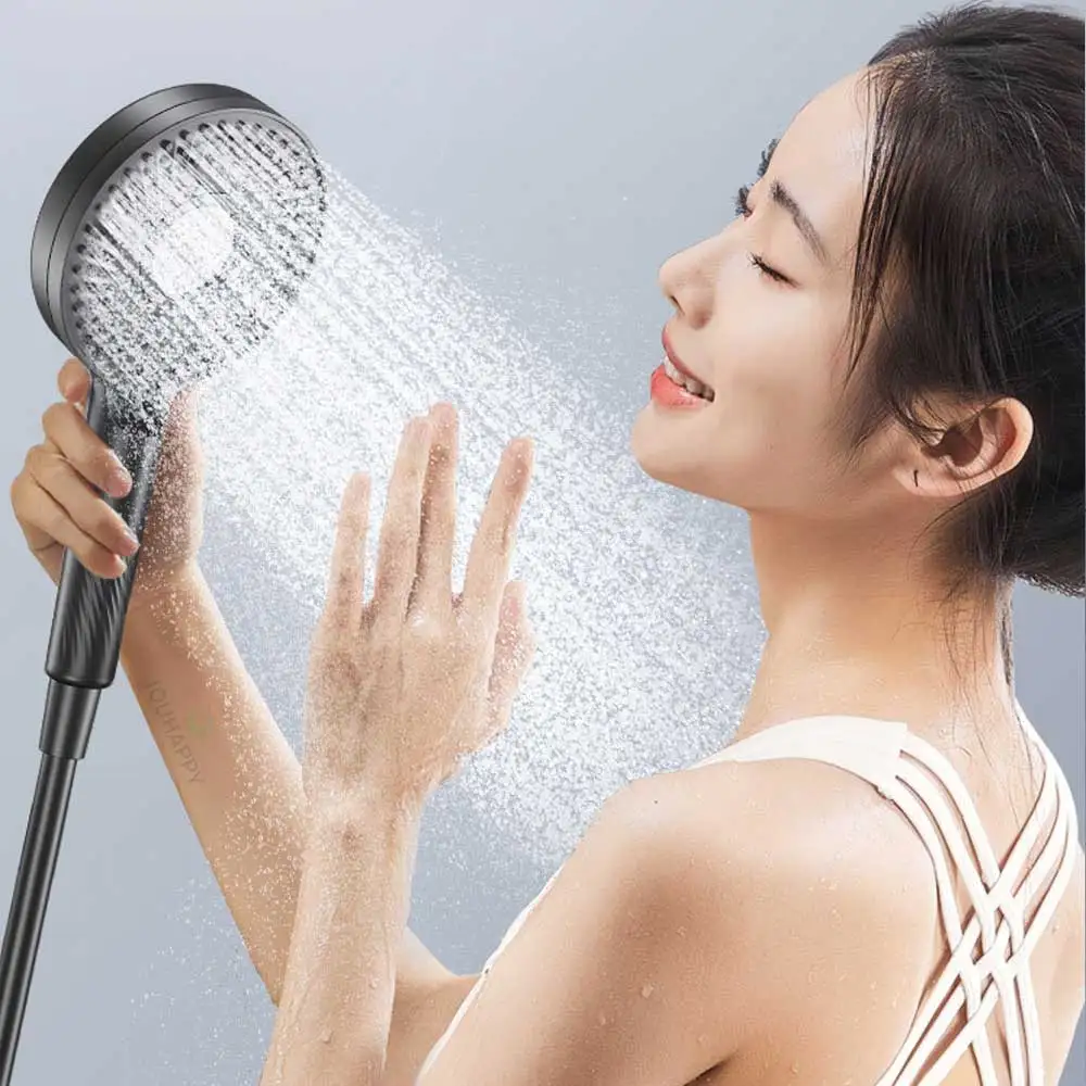 

High Pressure Shower Head with Filter Handheld 5 Speed Modes Adjustable Shower Head with Large Water Outlet Bathroom Accessories