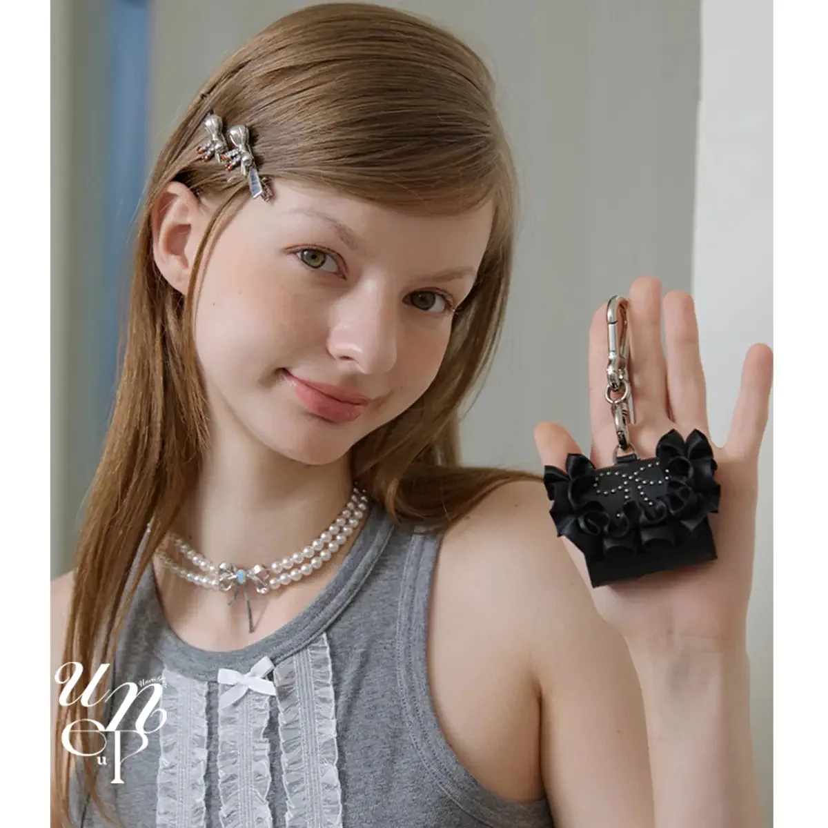 Funda original para auriculares de cuero con encaje y lazo, adecuada para auriculares Bluetooth inalámbricos de Apple