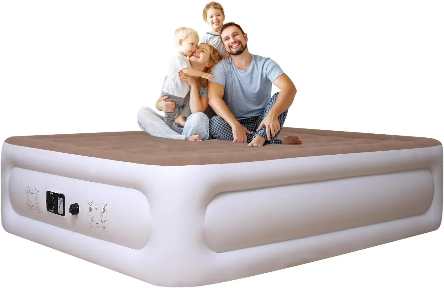 

Mattress Queen with Built in Pump, 18 inch Luxury Double High Air Bed Fast Inflation/Deflation, Portable Inflatable Blow up Matt