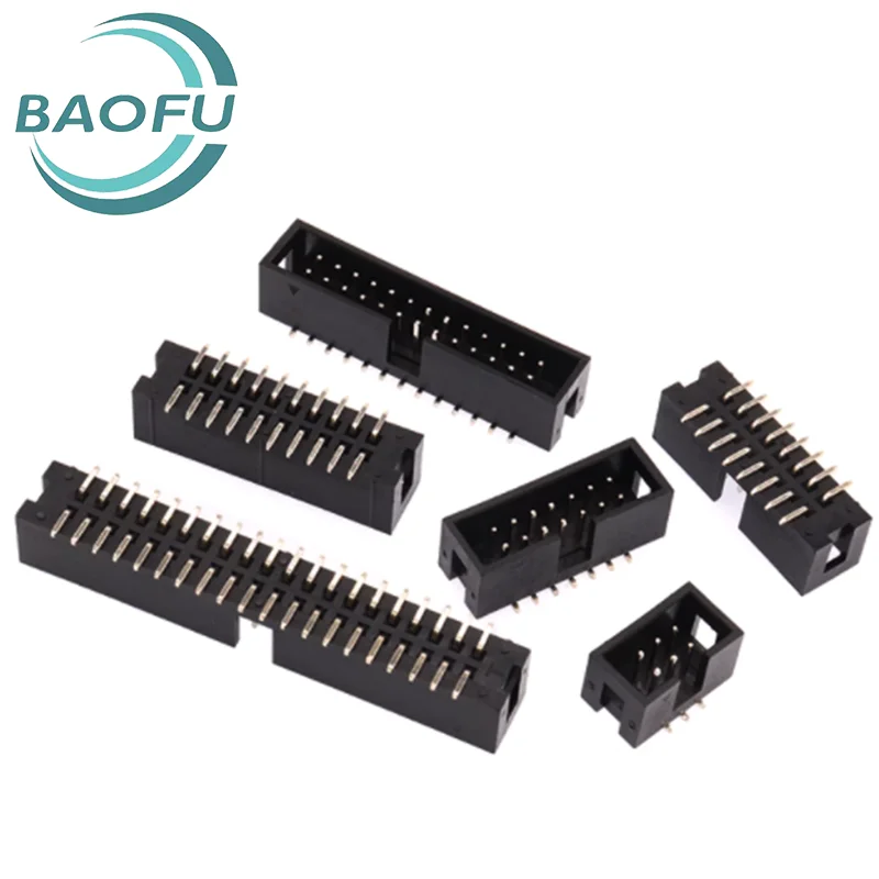 5pcs 2.54mm SMT simple horn socket SMT JTAG socket IDC3-6p8p10p14p16p20p30P40P