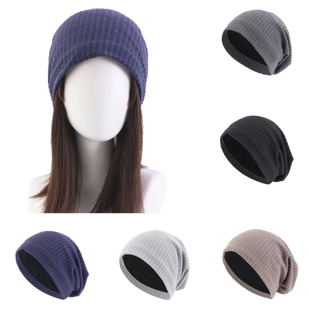 

2024 Winter Warm Hats for Women Casual Cotton Bonnet Caps Women Men Hats Solid Color Hip Hop Skullies Unisex Female Beanies