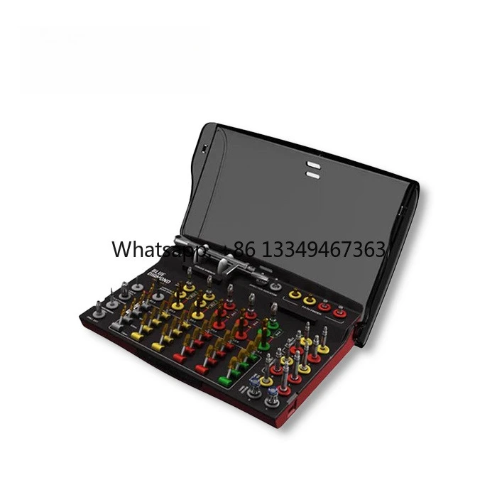 Compatible Dental Surgical Kit Medical Grade Stainless Steel Drills Drivers Tool Set with Box