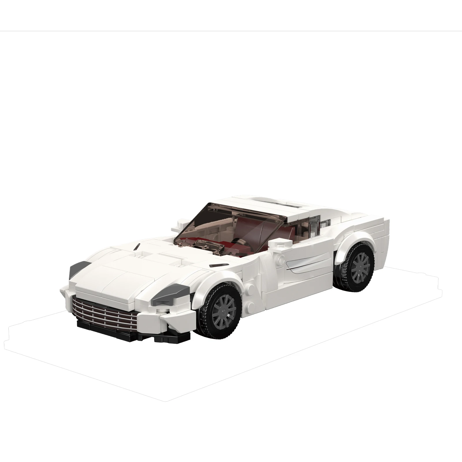 قالب الملك 27114 344 قطعة سلسلة سيارات صغيرة مشهورة مجموعة ألعاب مكعبات البناء الصغيرة