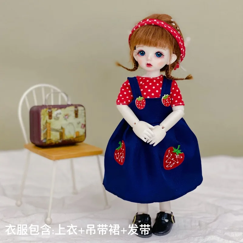 1/6 Bjd Accessories Doll Clothes Jk Uniform Dress 28cm Baby Doll Fashion Dress Up Skirt