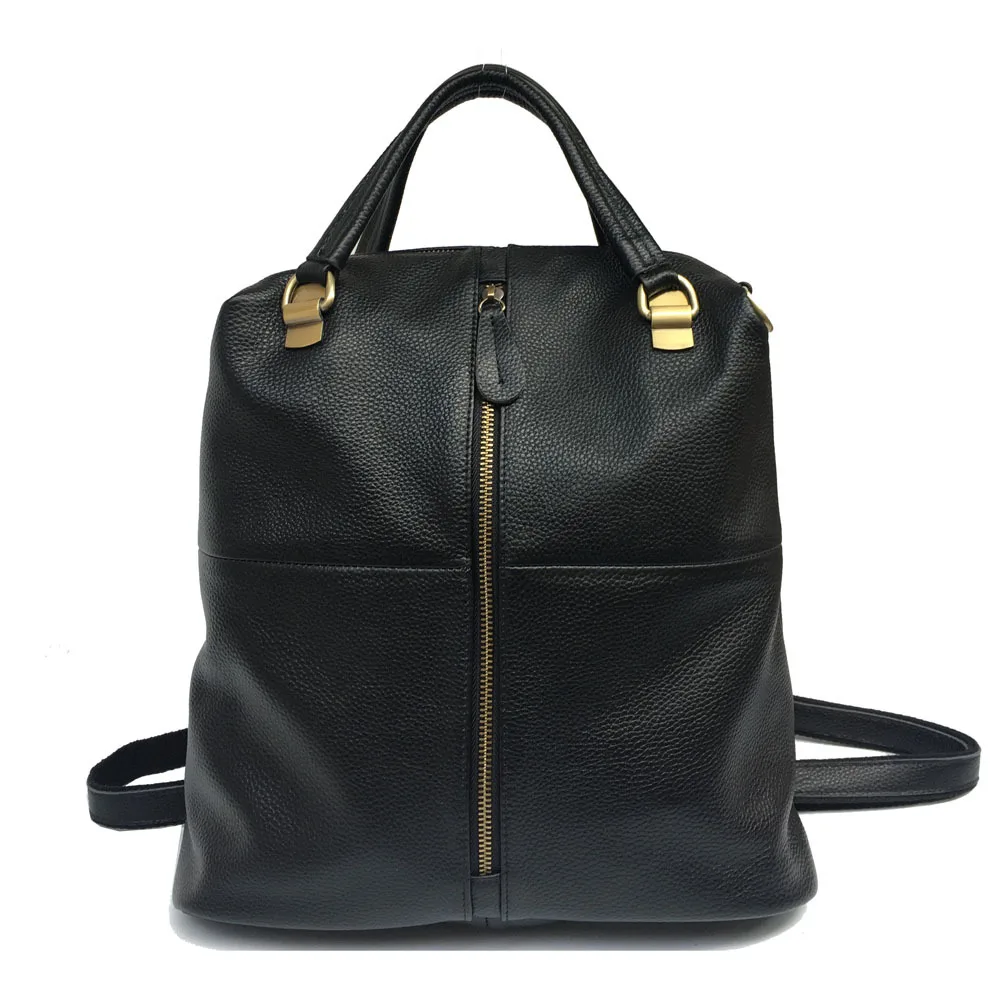 2024 New Women Zipper Backpack Leather