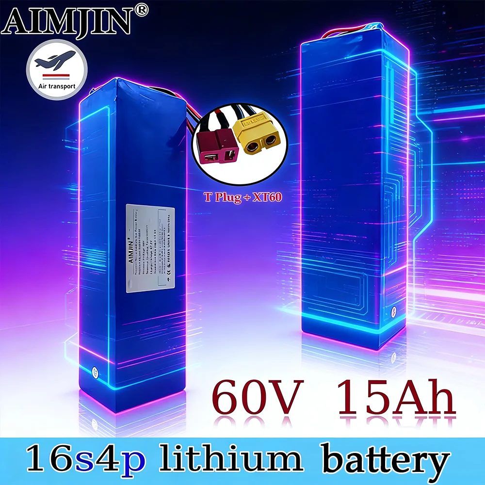 16S4P battery 18650 60V 15Ah battery suitable for Electric vehicle Motorcycle,Scooter,Bicycle Motor Replace battery
