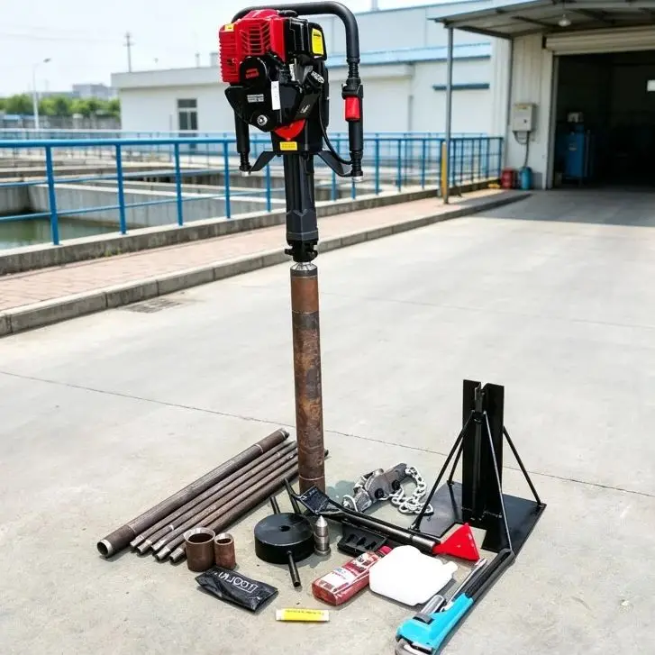 Customized Backpack‑type Core‑Sampling Drilling Rig for Geological Exploration & Shallow Water Well Drilling