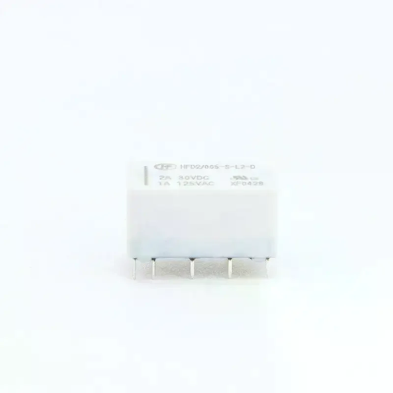 1Pc 12V Coil Bistable Latching Relay DPDT 30VDC 2A 1A 125VAC HFD2-005-S-L2-D Realy High Quality Home Improvement