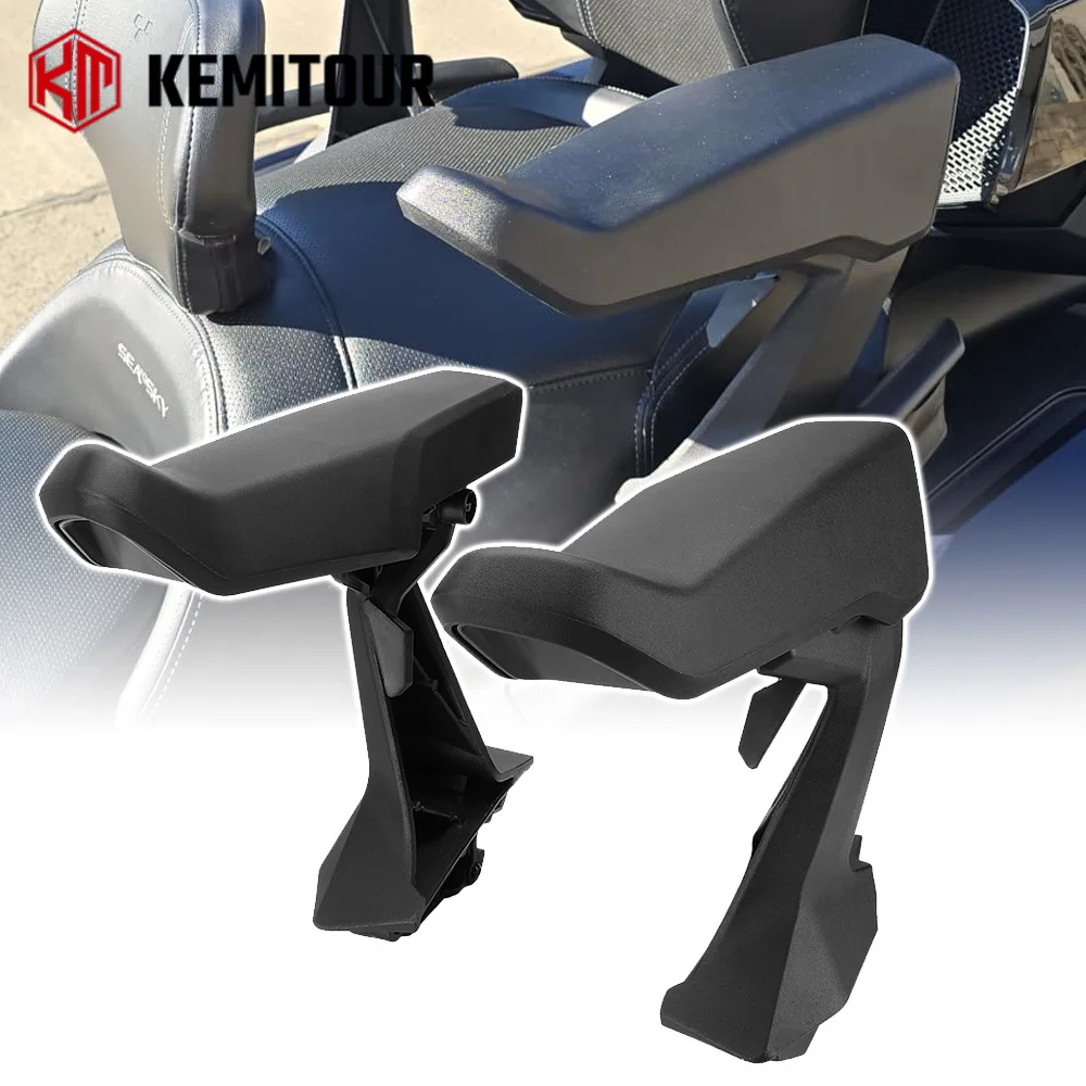 

219401181 For Can-Am Spyder RT Arm Rest Kit 2020-2025 Rear Passenger Armrests Black Metal Brackets On-Road