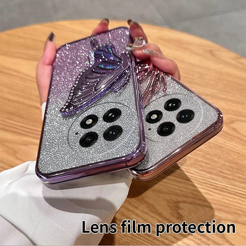 

Case for Oneplus 13R 5G ACE 5 Pro 13 R Luxury Glitter Butterfly Holder Case For Oneplus ACE 5 Pro 13R 5G 5 ACE Soft Back Cover