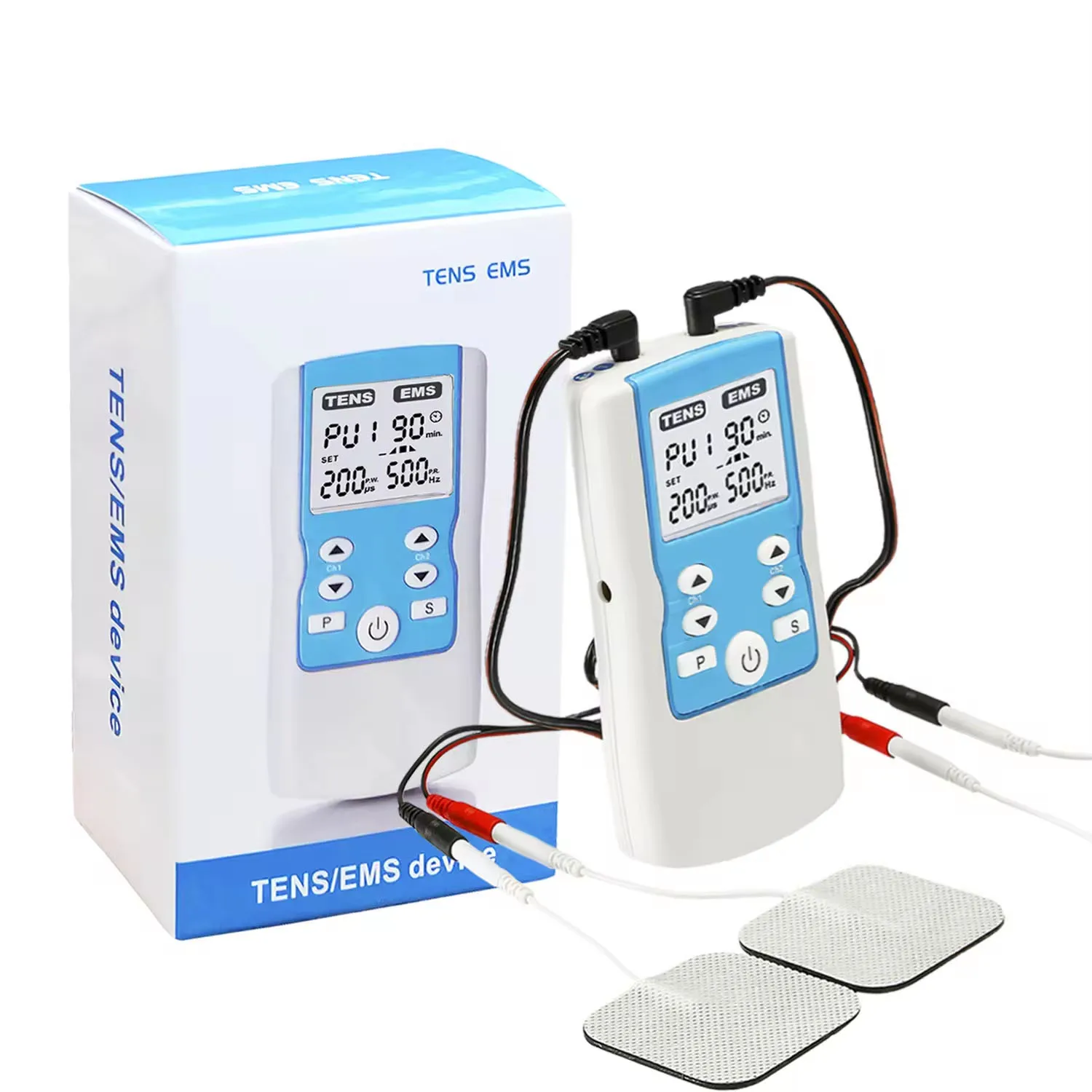 28 Modes Dual Channel TENS Unit Machine EMS Electrostimulator Muscle Therapy Stimulator Physiotherapy Pulse Full Body Massager