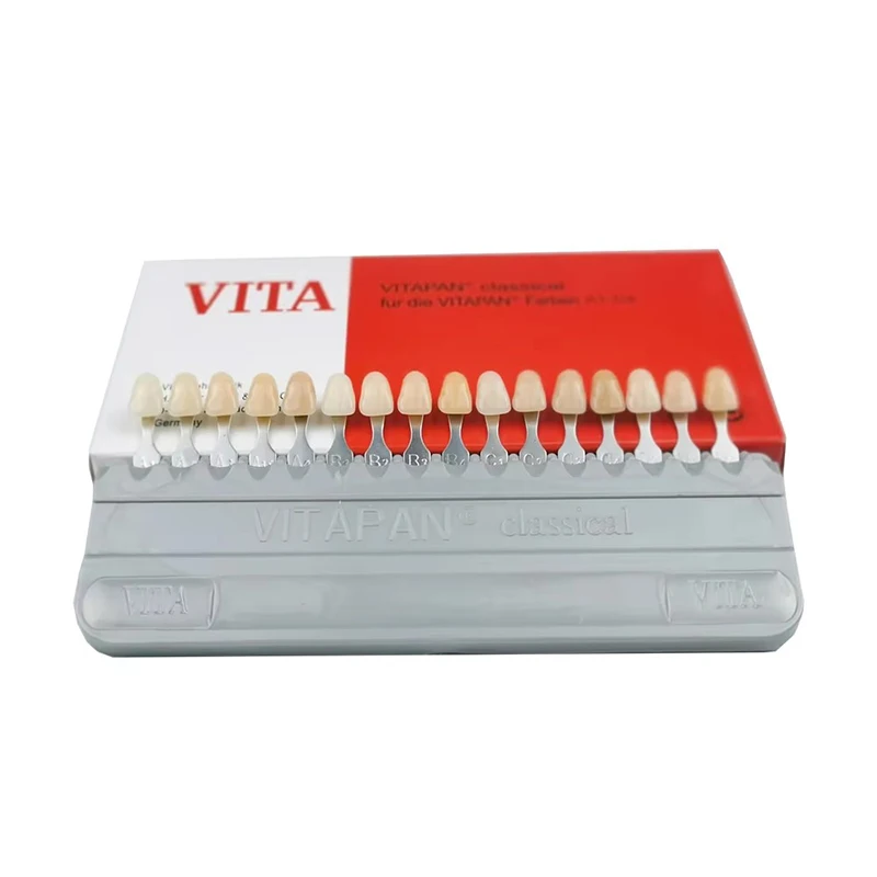 

16 Colors Dental Bleaching Shade Guide Vita Teeth Whitening Porcelain Comparing Denture Model Composite Resin Colorimetric Plate