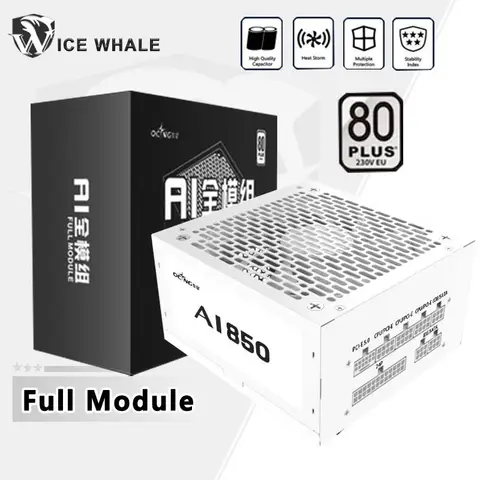 550W 650W 750W 850W White 80Plus Full module Gaming Power Supply ATX3.0 PCIE5.0 ATX Power Supply PSU 12cm/14cm Cooler Fan