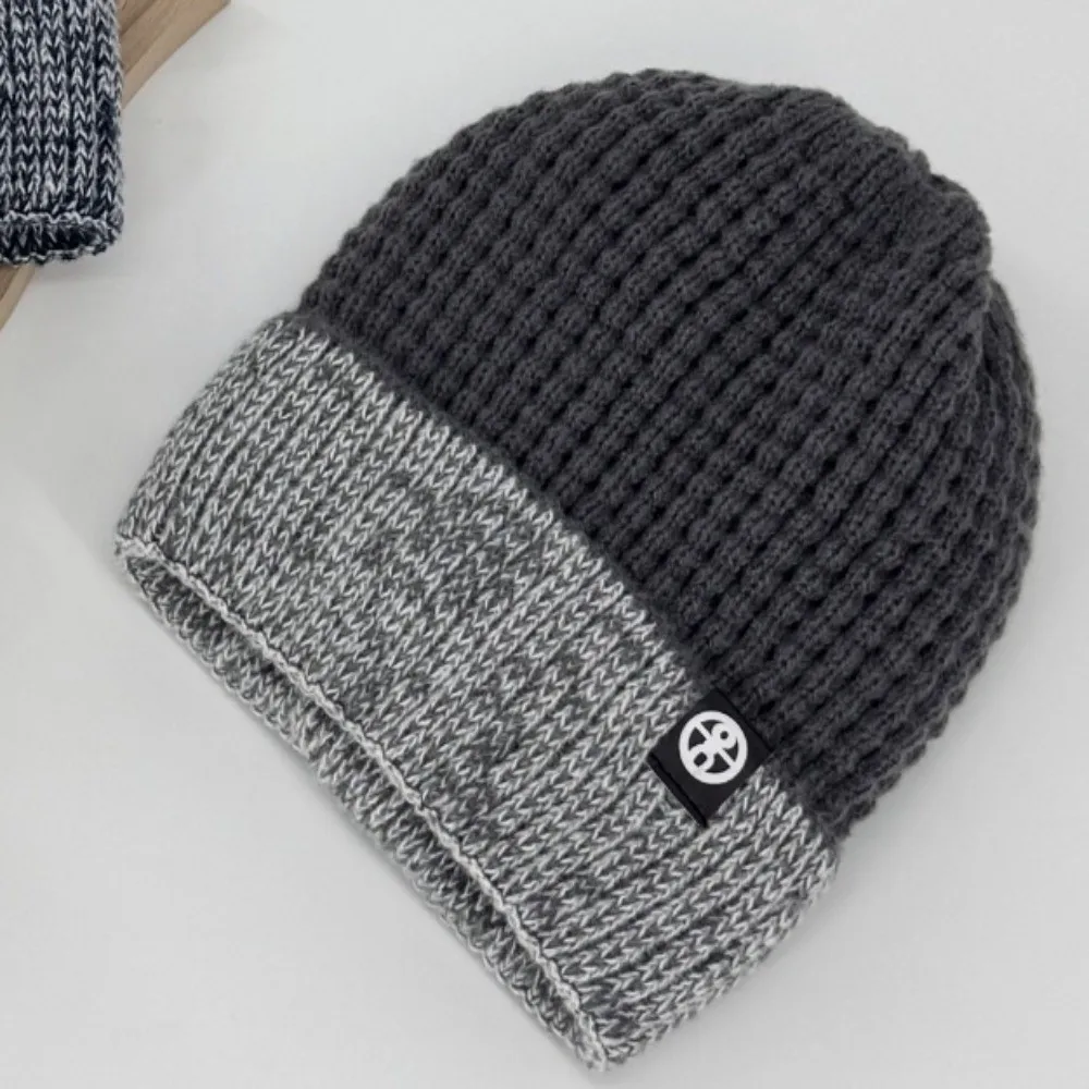 

New Thick Knitted Hat Anti-Freeze Plush Warm Woolen Hat Elastic Versatile Winter Warm Hat Men and Women