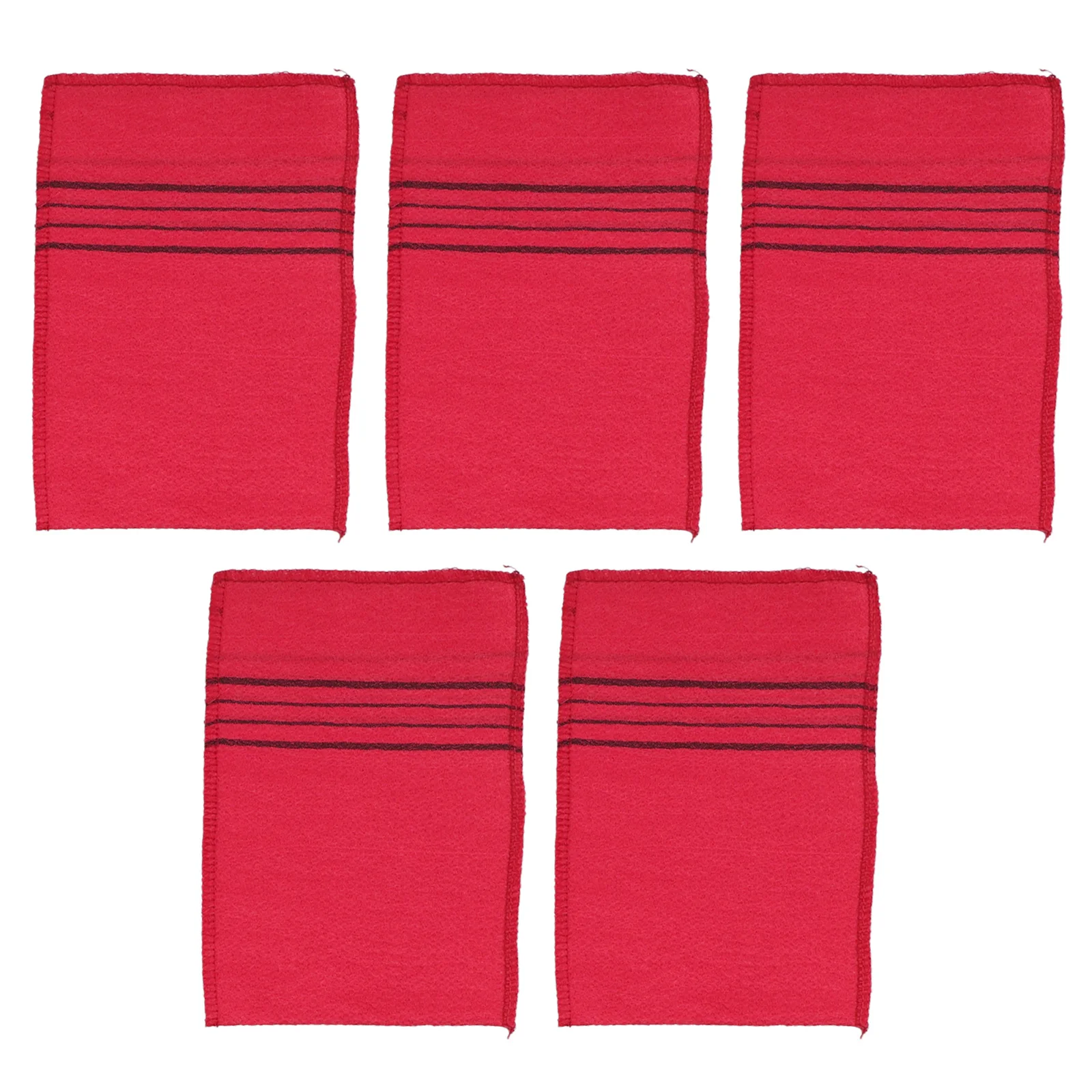 5Pcs Towel Korean Exfoliating Bath Washcloth Body Scrub Shower Towel Portable For Adults Coarse Grain Brush14*18.5cm