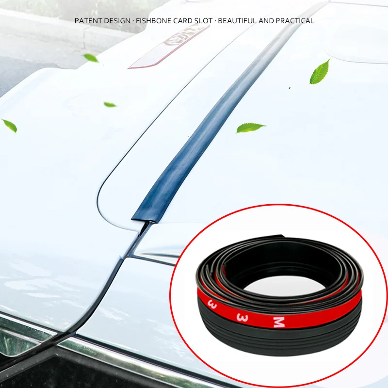 

1.6M Car Rubber Trunk Lid Gap Sealing Strip For SUV Hatchback Upper Edge Trim Auto Dustproof Sealant For Toyota Nissan Ford LADA